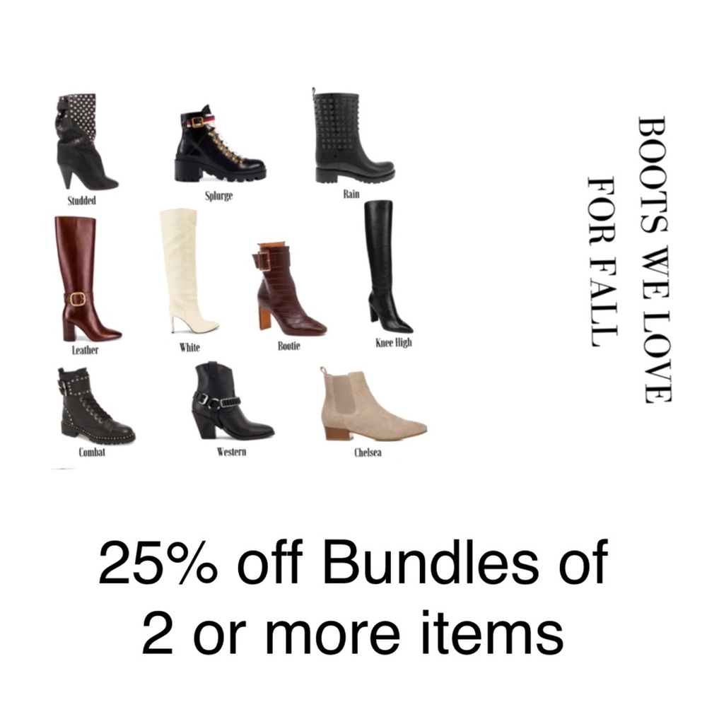 Boot Season!  Lots of boots in various sizes